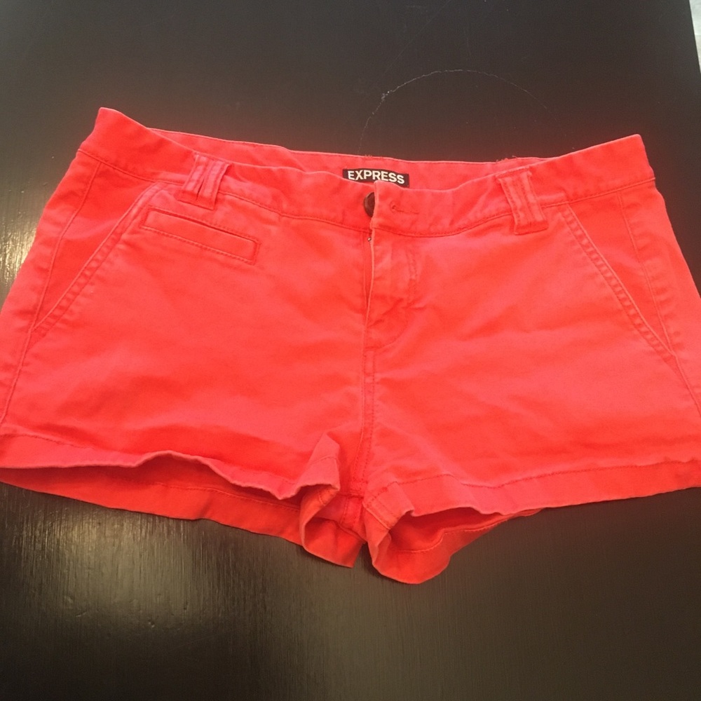 Express Coral Shorts